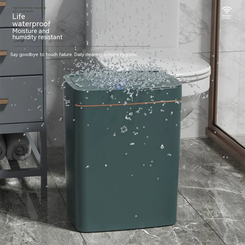 Smart Inductive Trash Bin with Lid