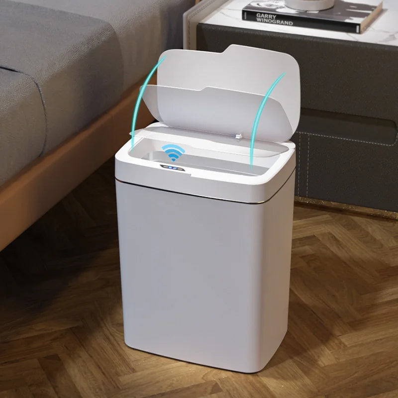 Smart Inductive Trash Bin with Lid