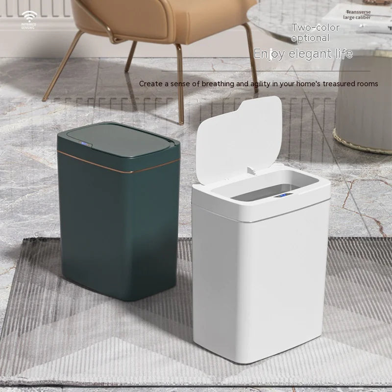 Smart Inductive Trash Bin with Lid