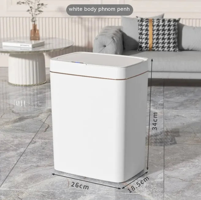 Smart Inductive Trash Bin with Lid